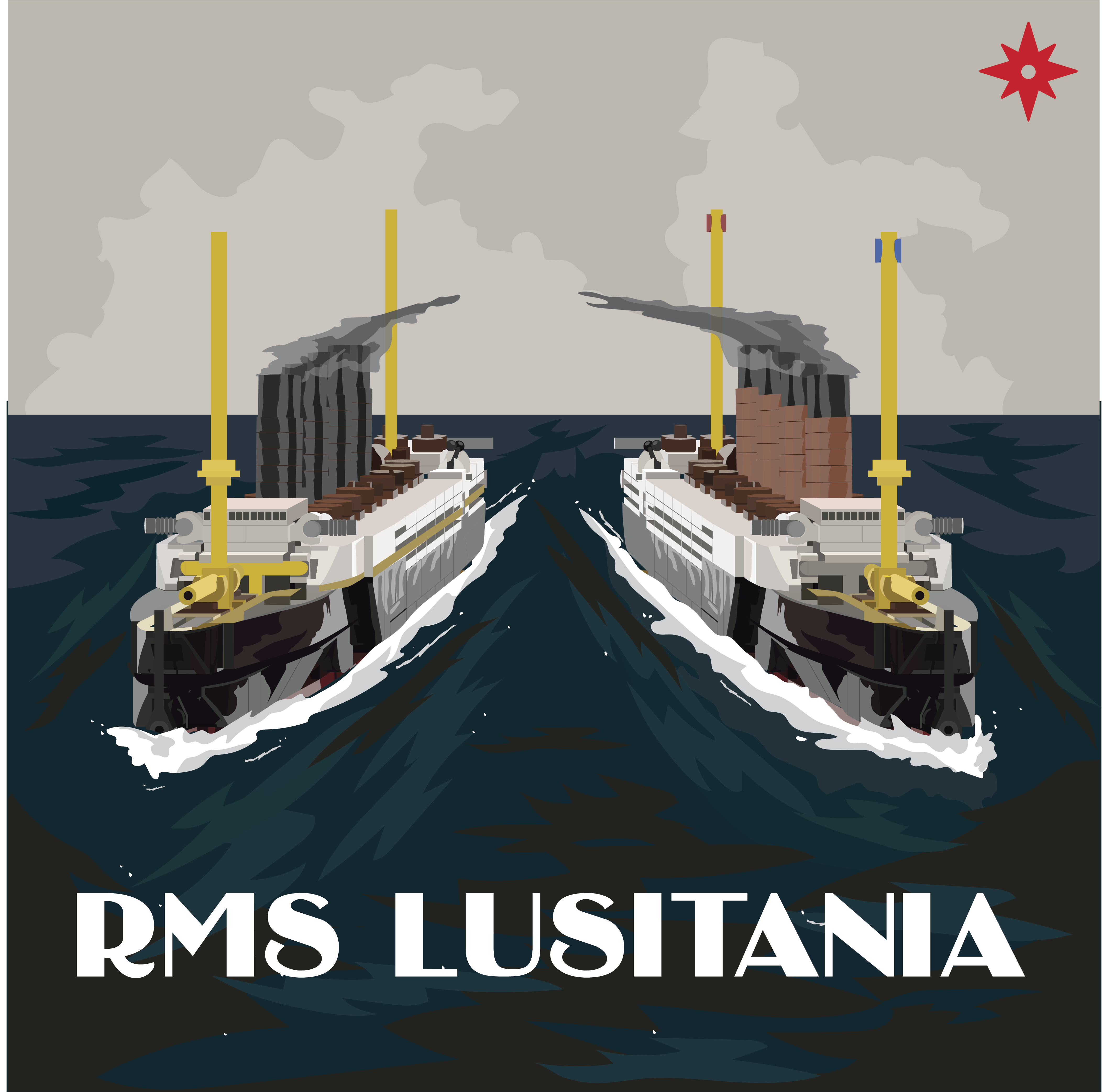 RMS Lusitania Histobrick