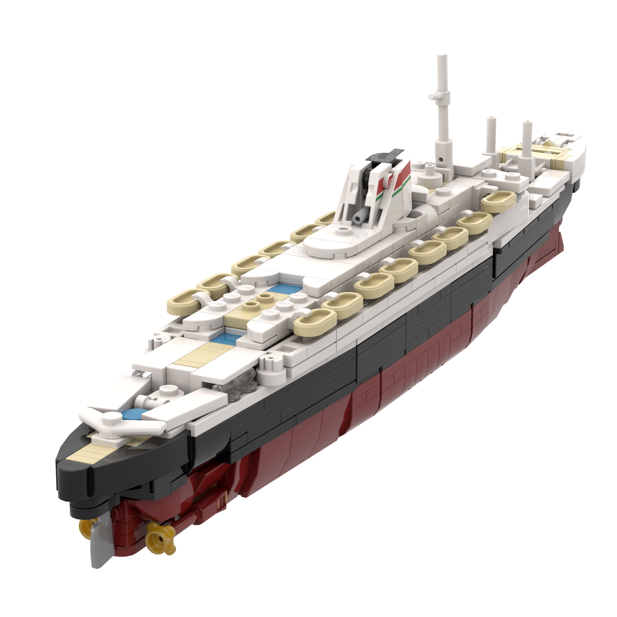 Histobrick St Mary's Lego MOCBRICKLAND MOC-73429 SS Rex MOULD